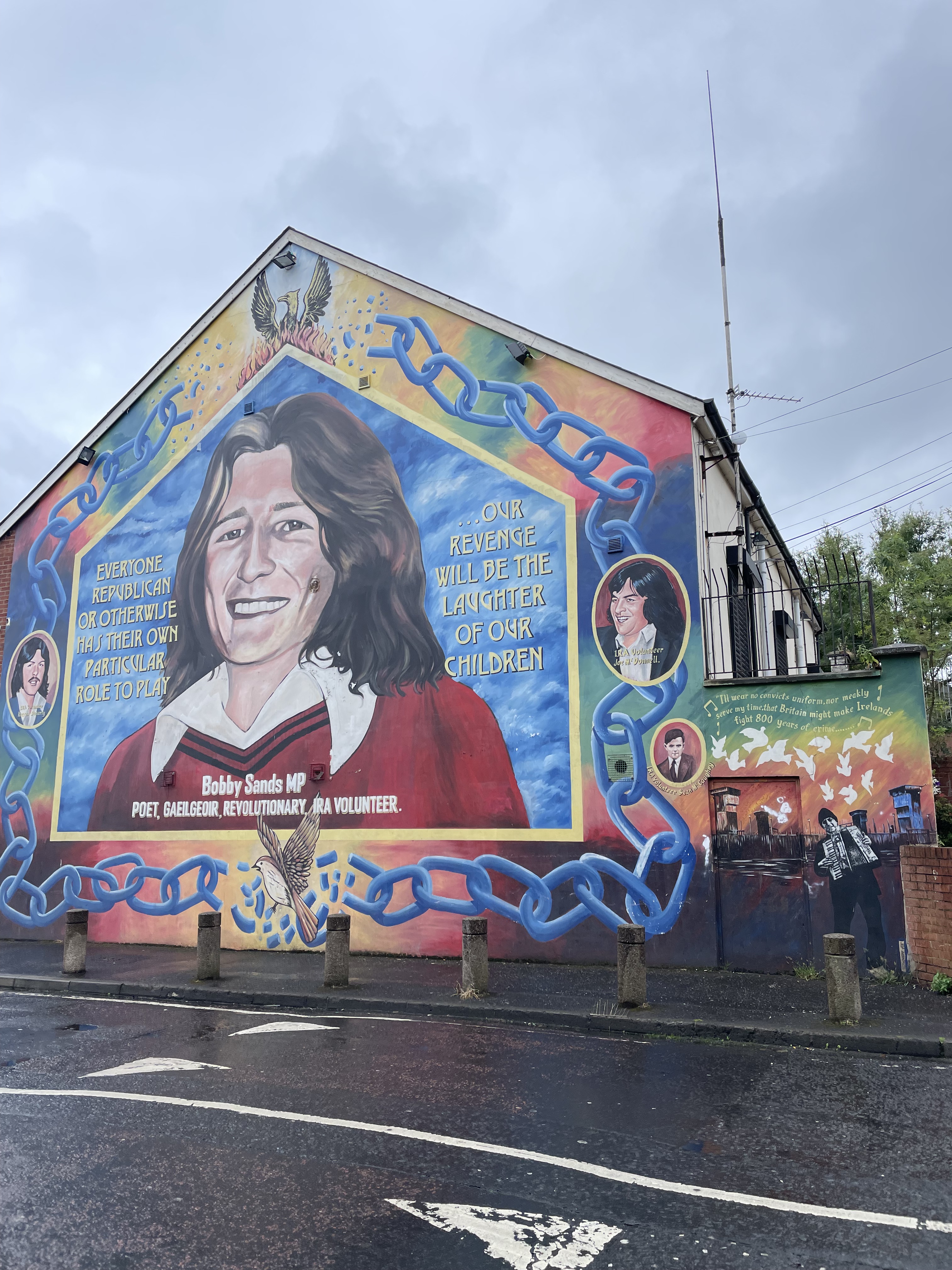 Bobby Sands Mural, Belfast, 2023.